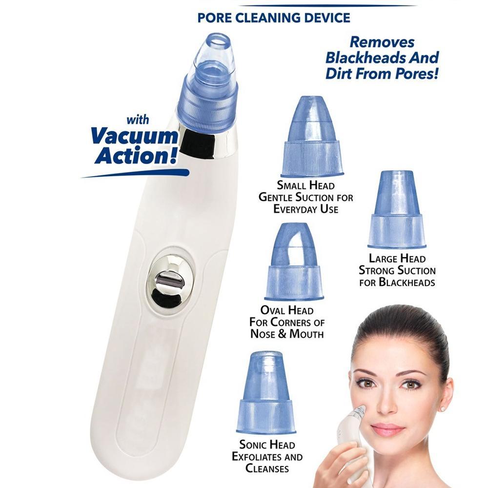 0351 -4 In 1 Blackhead Whitehead Extractor Remover Device Acne Pimple Pore Cleaner (Vacuum Suction Tool) - SkyShopy 0351 -4 In 1 Blackhead Whitehead Extractor Remover Device Acne Pimple Pore Cleaner (Vacuum Suction Tool) - SkyShopy